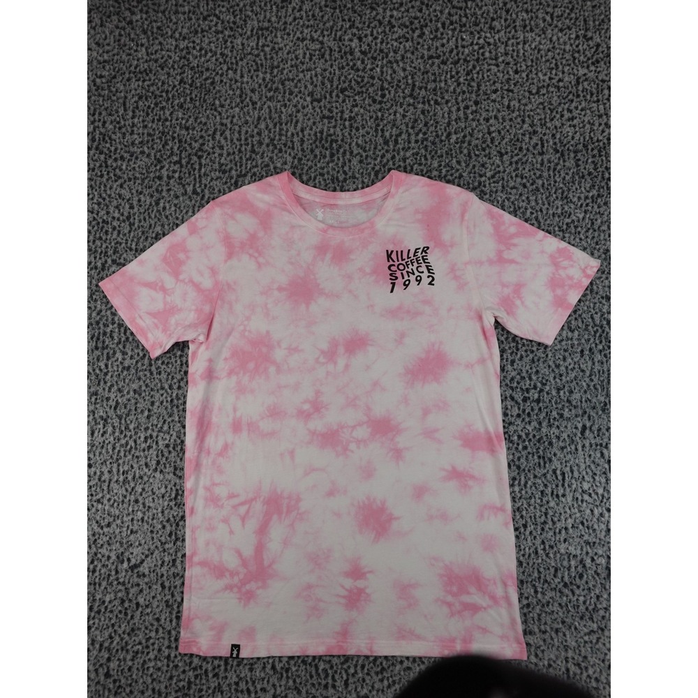 Dutch Bros Coffee T-Shirt Mens Large Pink Tie-Dye Killer Coffee Since 1992